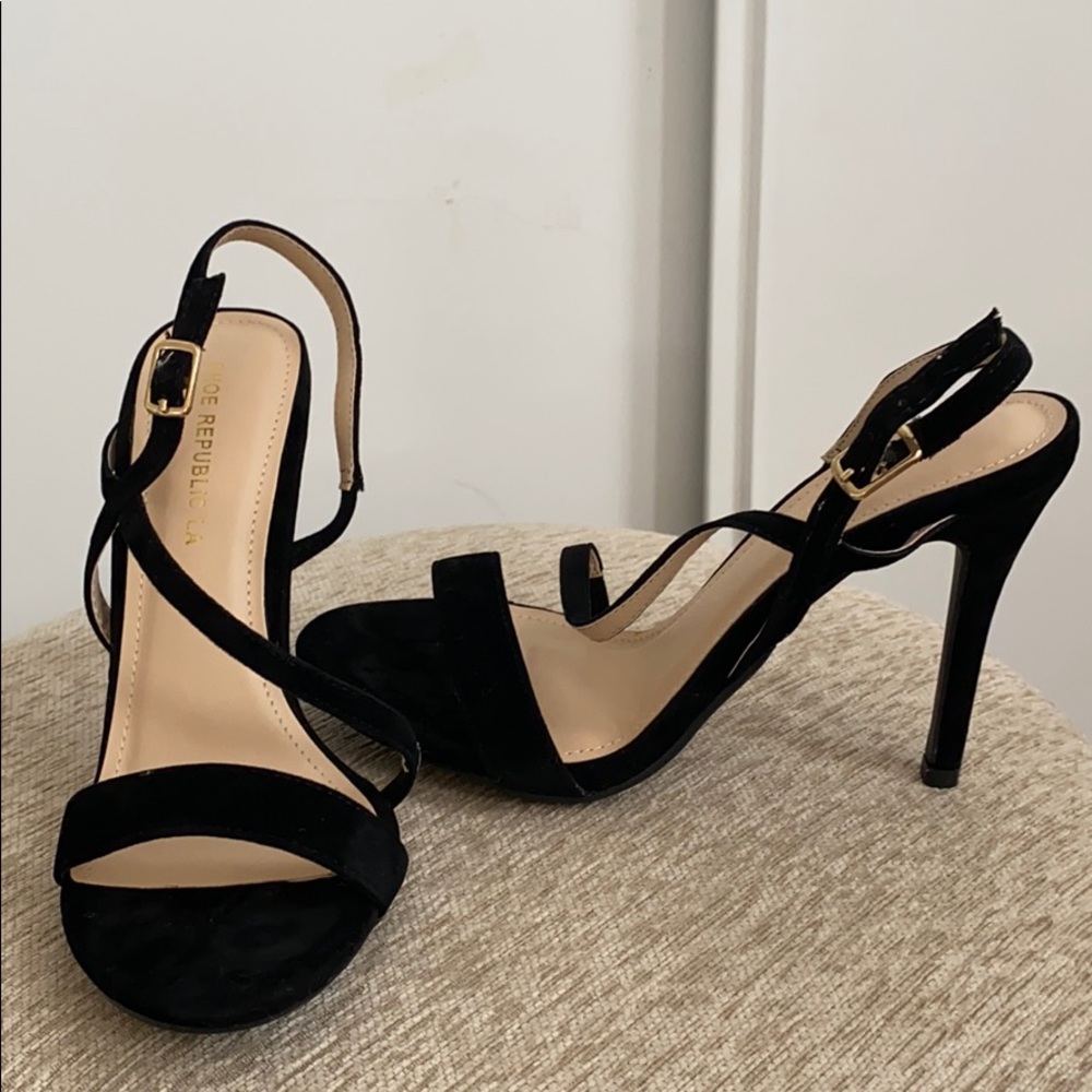 Black heels from Shoe Republic LA